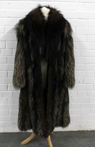 Ladies vintage fox fur coat.