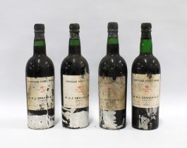 W & J Graham & Co, Oporto, Vintage Port Wine Finest Reserve 1963, four bottles (4)