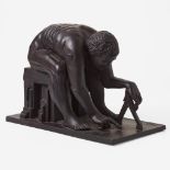 A Wedgwood Eduardo Paolozzi (1924-2005) Designed Black Basalt Sculpture "Newton, Master of the