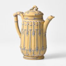 A Wedgwood Encaustic Decorated Caneware Chocolate Pot UK, circa 1800