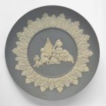 A Wedgwood Solid Blue Jasperware Infant Academy Dish UK, circa 1790