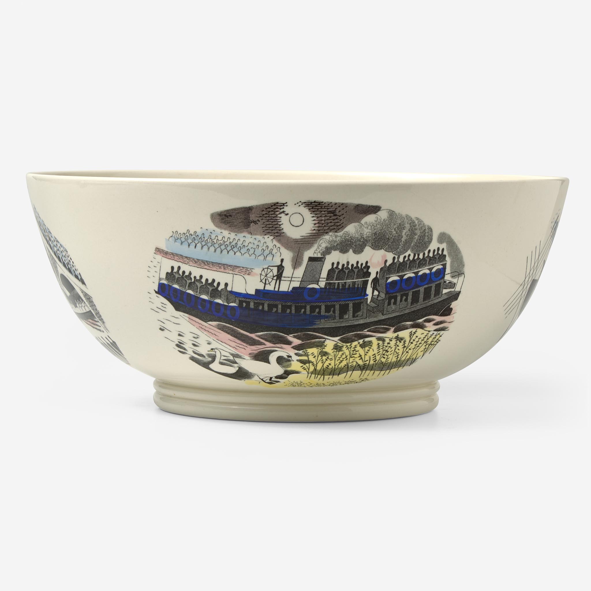 A Wedgwood Eric Ravilious (1903-1942) Designed "Boat Race Day" Bowl, UK, 1930s