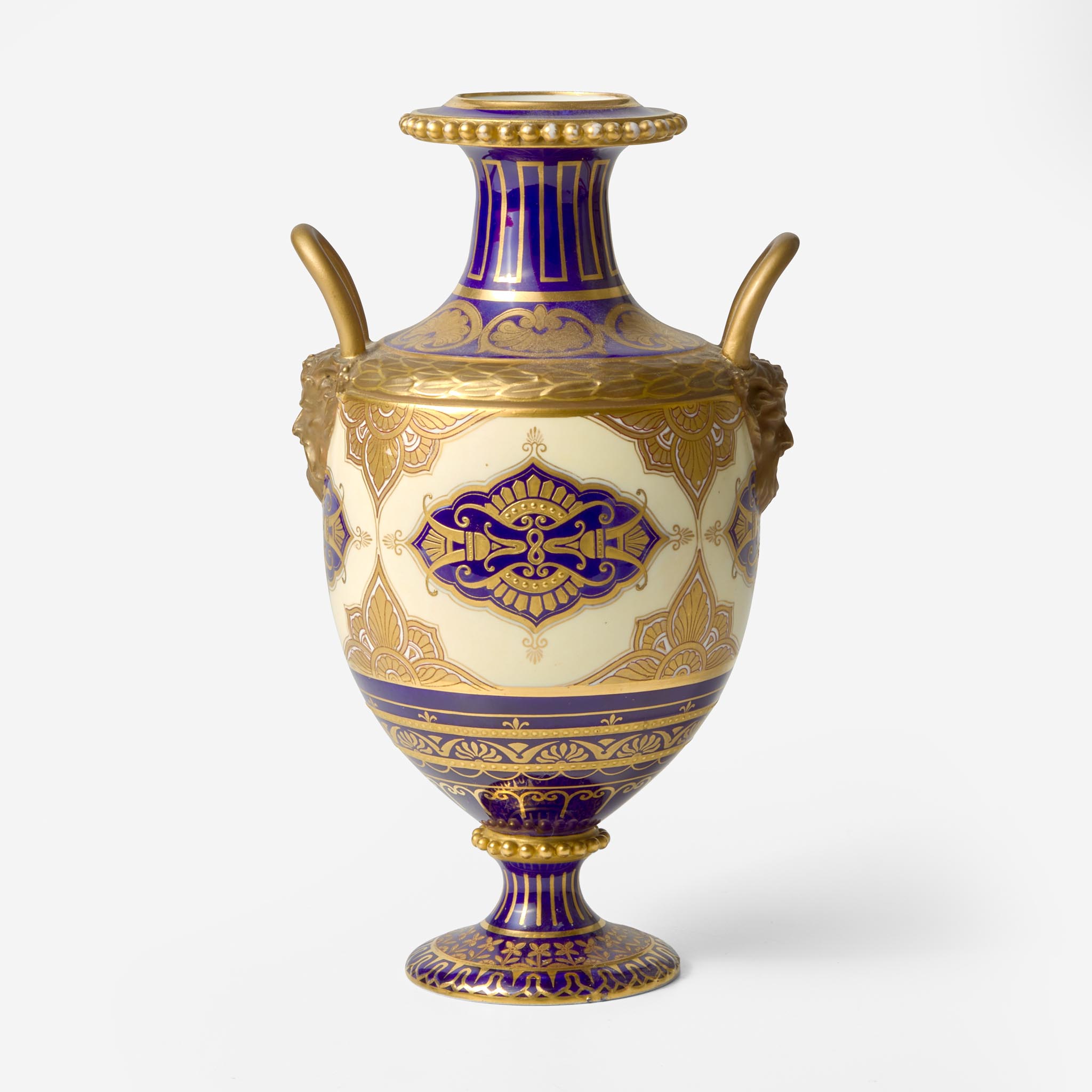 A Wedgwood Aesthetic Period Bone China Handled Vase UK, 1870s - Image 2 of 3