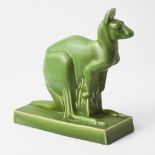 A Wedgwood John Skeaping (1901-1980) Designed Green-Glazed Kangaroo Figure UK, 1930s