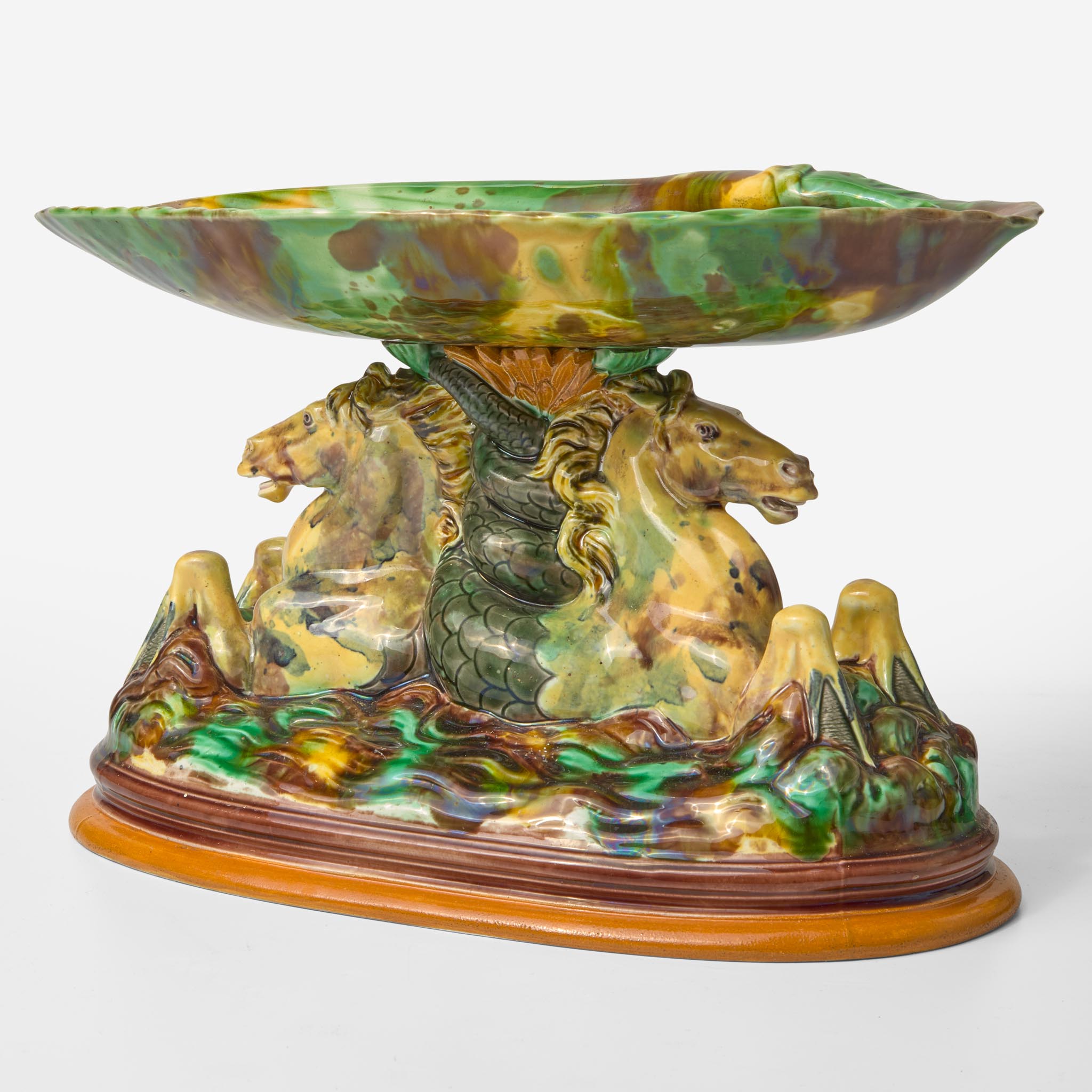 A Wedgwood Majolica Centerpiece UK, 1860s - Image 2 of 3