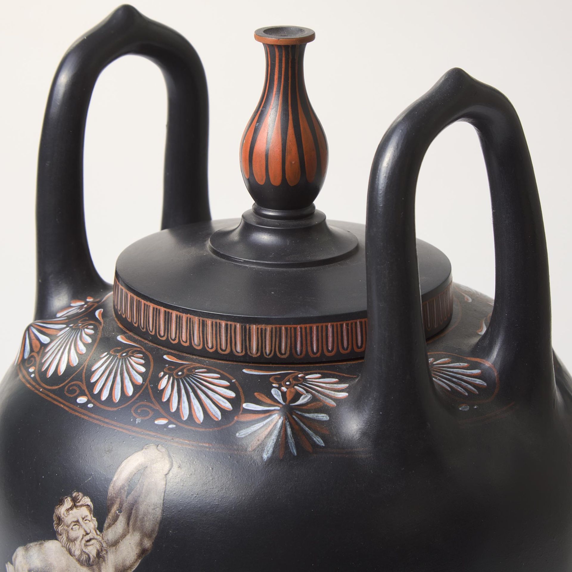 A Wedgwood Black Basaltes Covered Vase UK, circa 1790 - Image 2 of 2