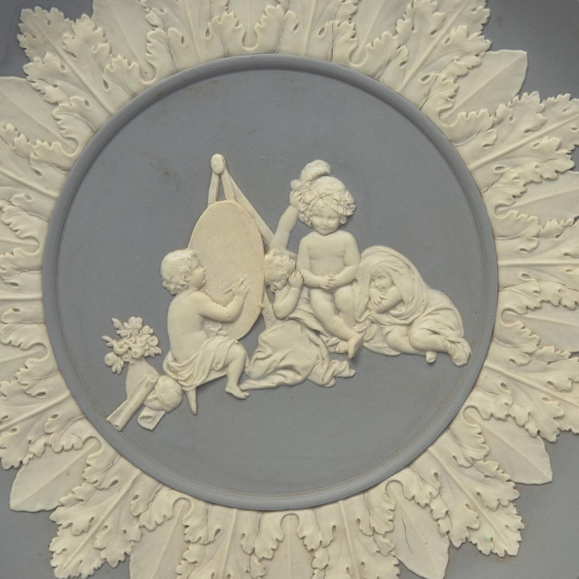 A Wedgwood Solid Blue Jasperware Infant Academy Dish UK, circa 1790 - Image 2 of 3