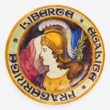 A Wedgwood Majolica "Peace" Charger UK, circa 1919