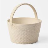 A Wedgwood White Stoneware Basket UK, circa 1800