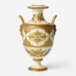 A Wedgwood Aesthetic Period Bone China Handled Vase UK, 1870s