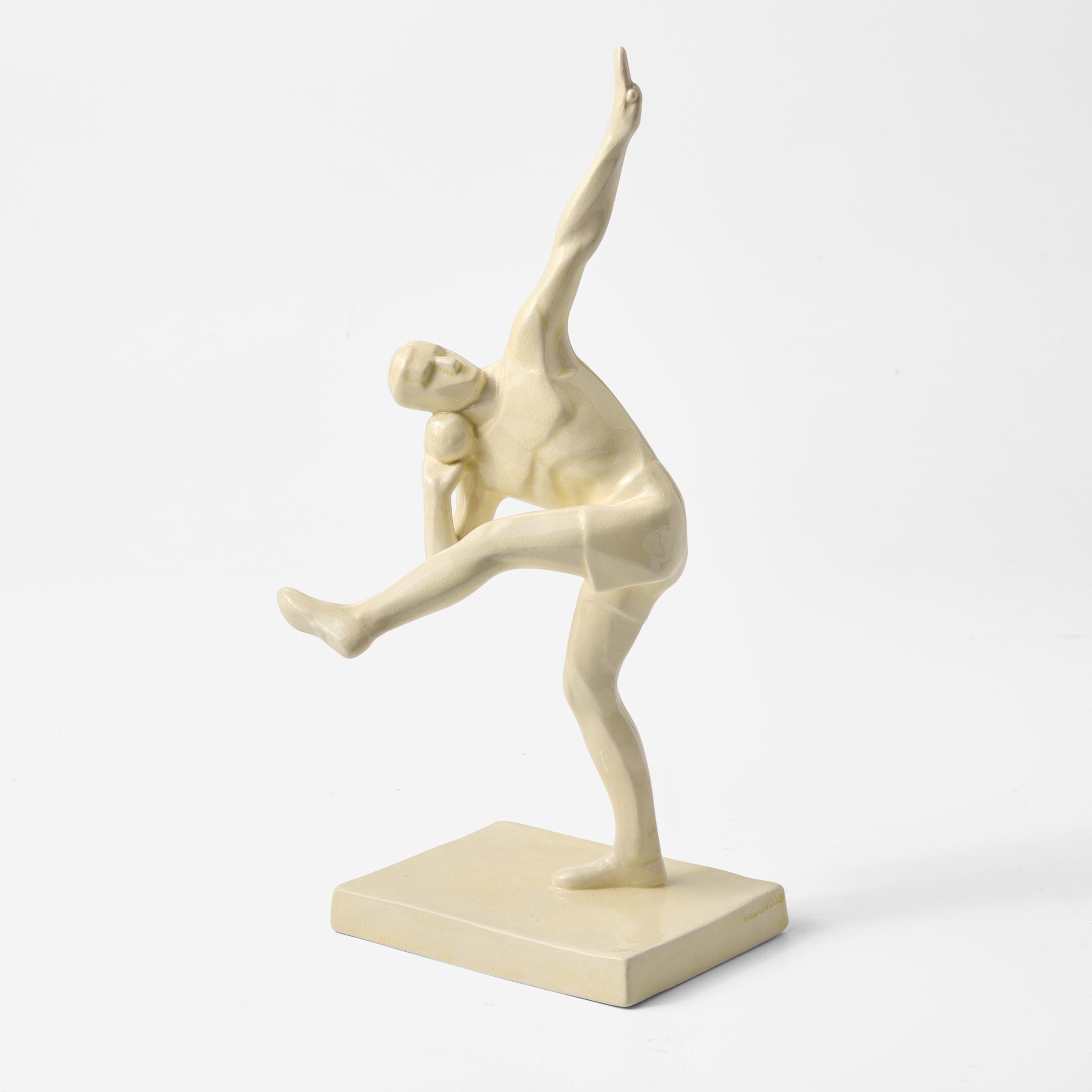 A Wedgwood Queensware "Weight Thrower" Figure UK, 1930s