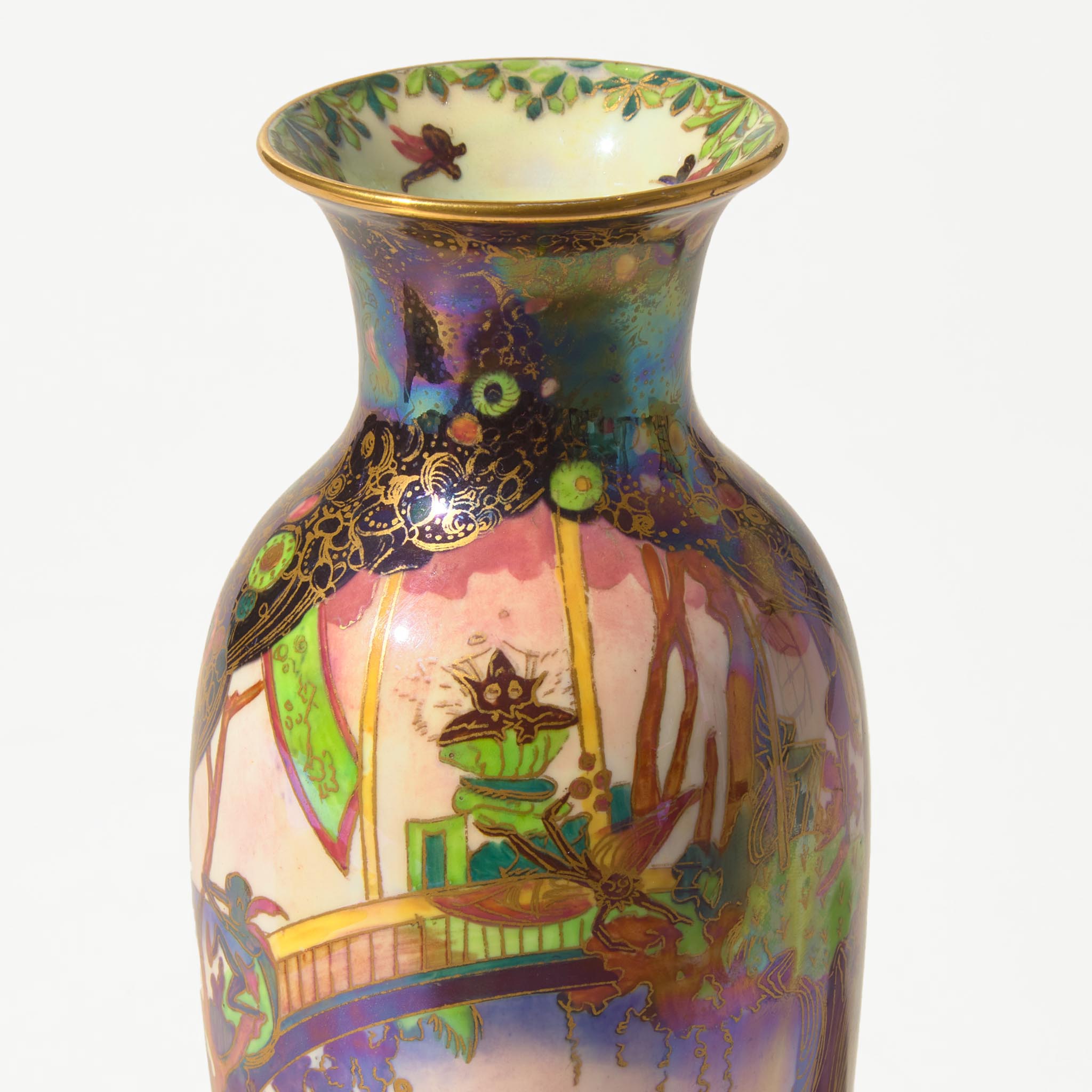 A Wedgwood Fairyland Lustre Baluster-Form Vase UK, 1920s - Image 2 of 2