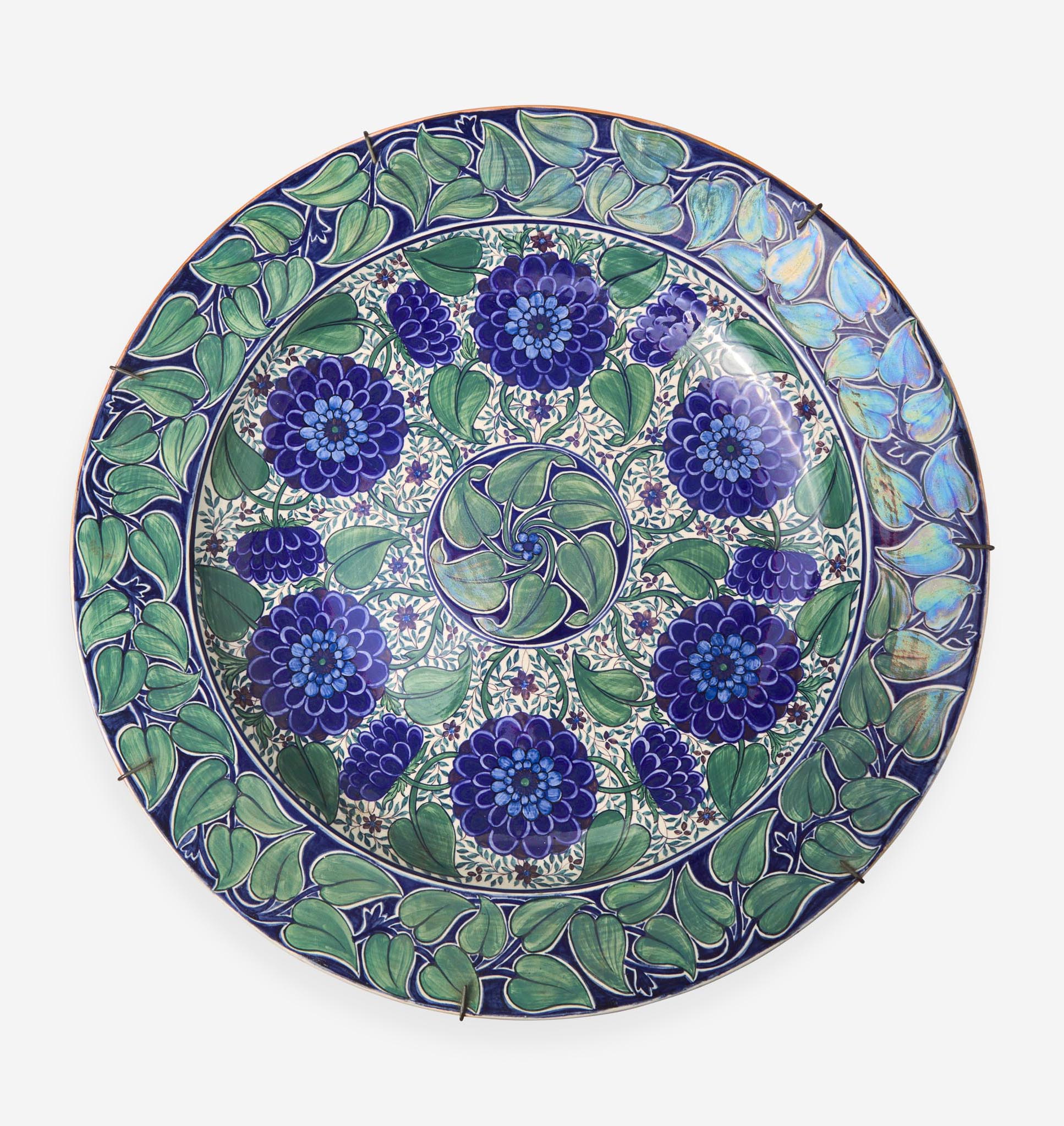 A Wedgwood Millicent Taplin (1902-1980) Decorated "Persian" Charger UK, circa 1920