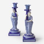 A Pair of Wedgwood Juno and Ceres Candlesticks UK, 1880s
