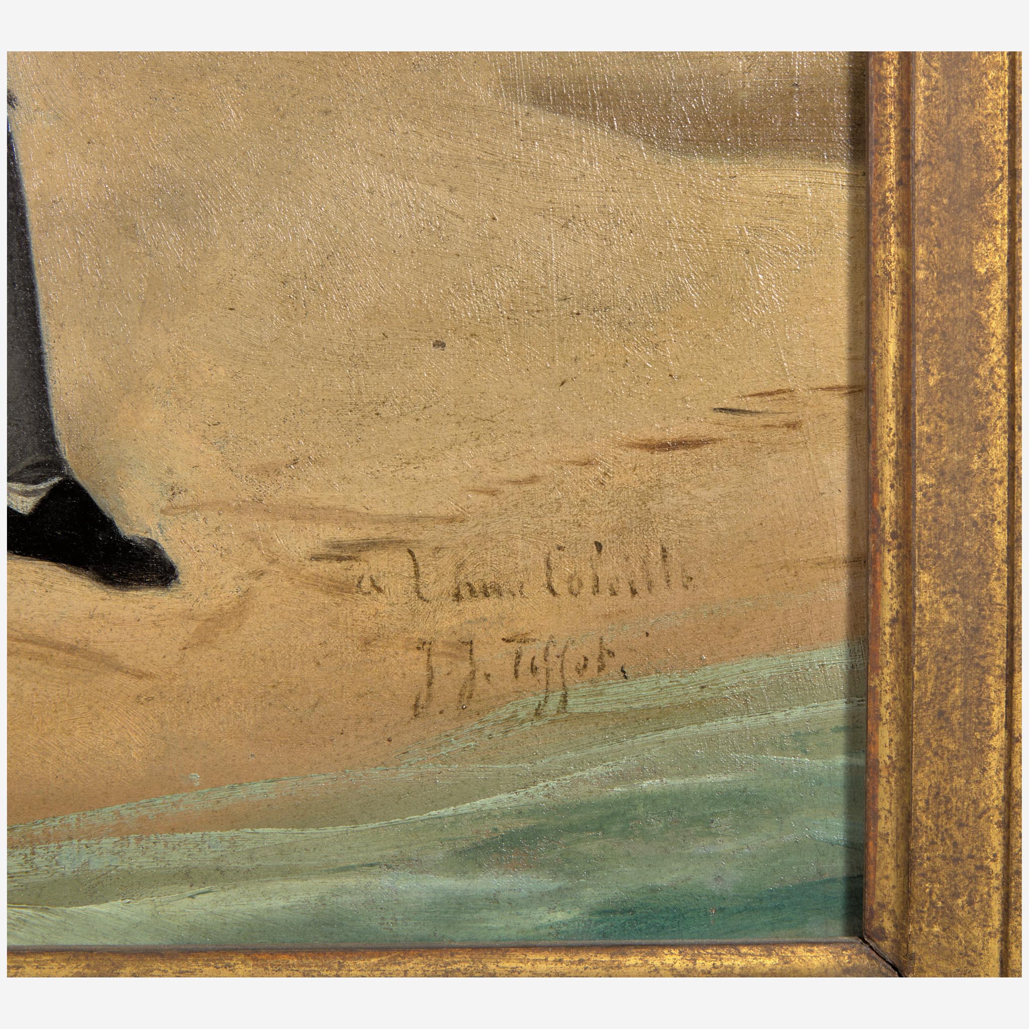 James Jacques Joseph Tissot (French, 1836–1902) Sur la Plage - Image 4 of 4