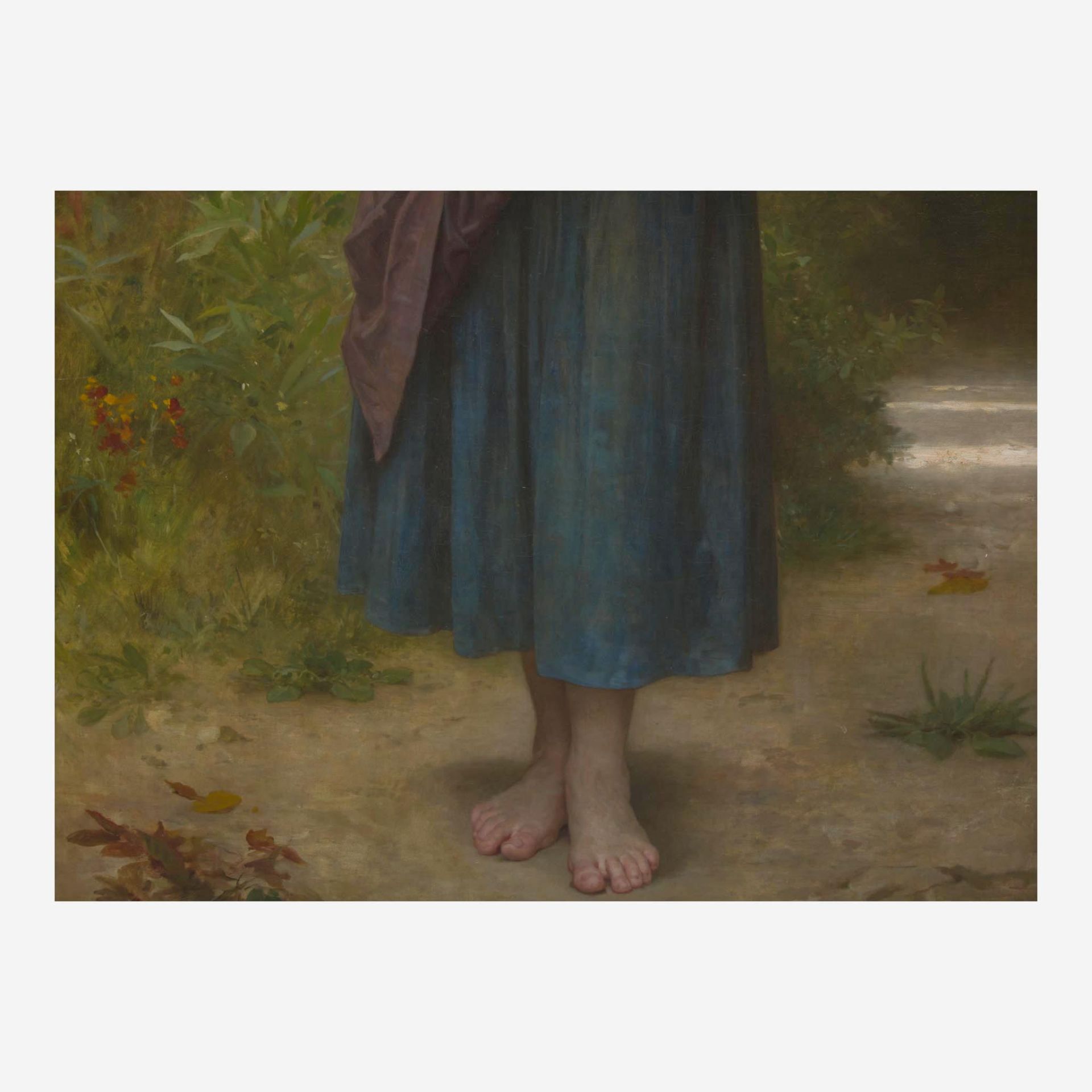 William-Adolphe Bouguereau (French, 1825–1905) La Fleur Préférée (also known as 'L'Odorat') - Image 5 of 5