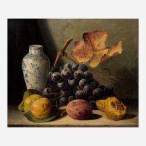 Edward Ladell (British, 1821-1886) Still Life with Fruit and Vase