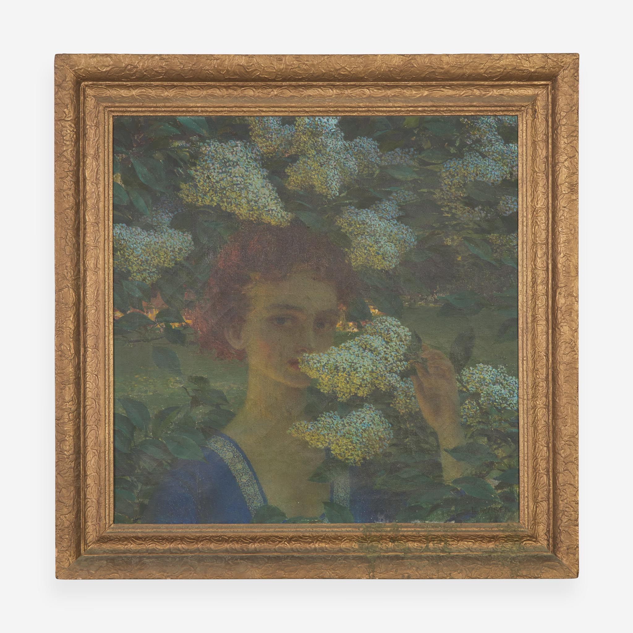 Karel Vitezslav Masek (Czech, 1865–1927) Among the Hydrangeas - Image 2 of 2