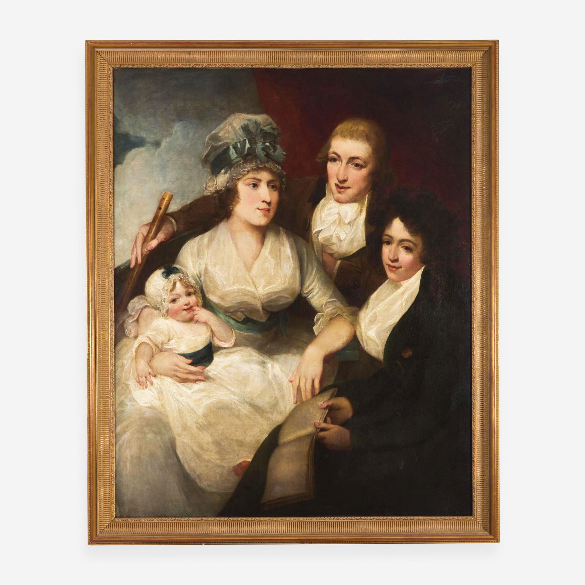 George Romney (British, 1734–1802) A Family Portrait, Three-Quarter-Length - Image 2 of 2