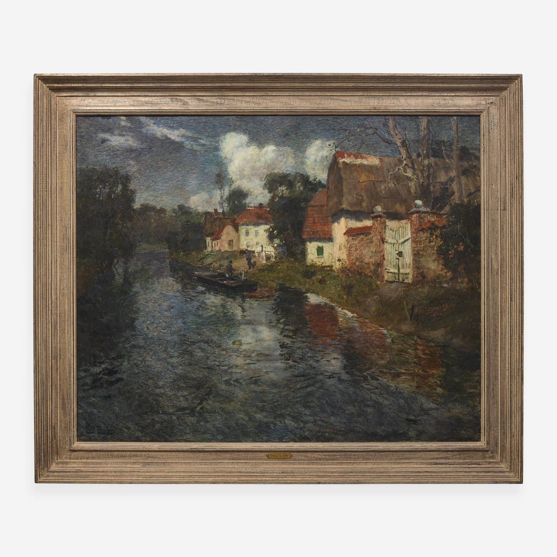 Frits Thaulow (Norwegian, 1847–1906) Canal in Spring - Bild 2 aus 3
