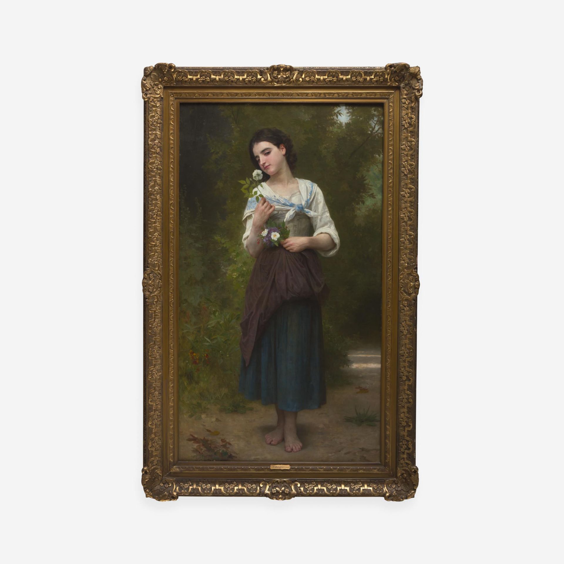 William-Adolphe Bouguereau (French, 1825–1905) La Fleur Préférée (also known as 'L'Odorat') - Bild 2 aus 5