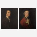 Attributed to Henry Walton (British, 1746–1813) Pair of Portraits of Gentlemen, Bust-Length