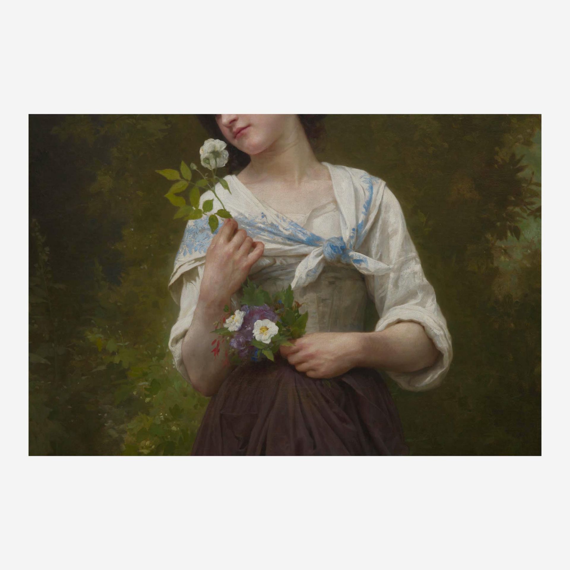 William-Adolphe Bouguereau (French, 1825–1905) La Fleur Préférée (also known as 'L'Odorat') - Bild 4 aus 5