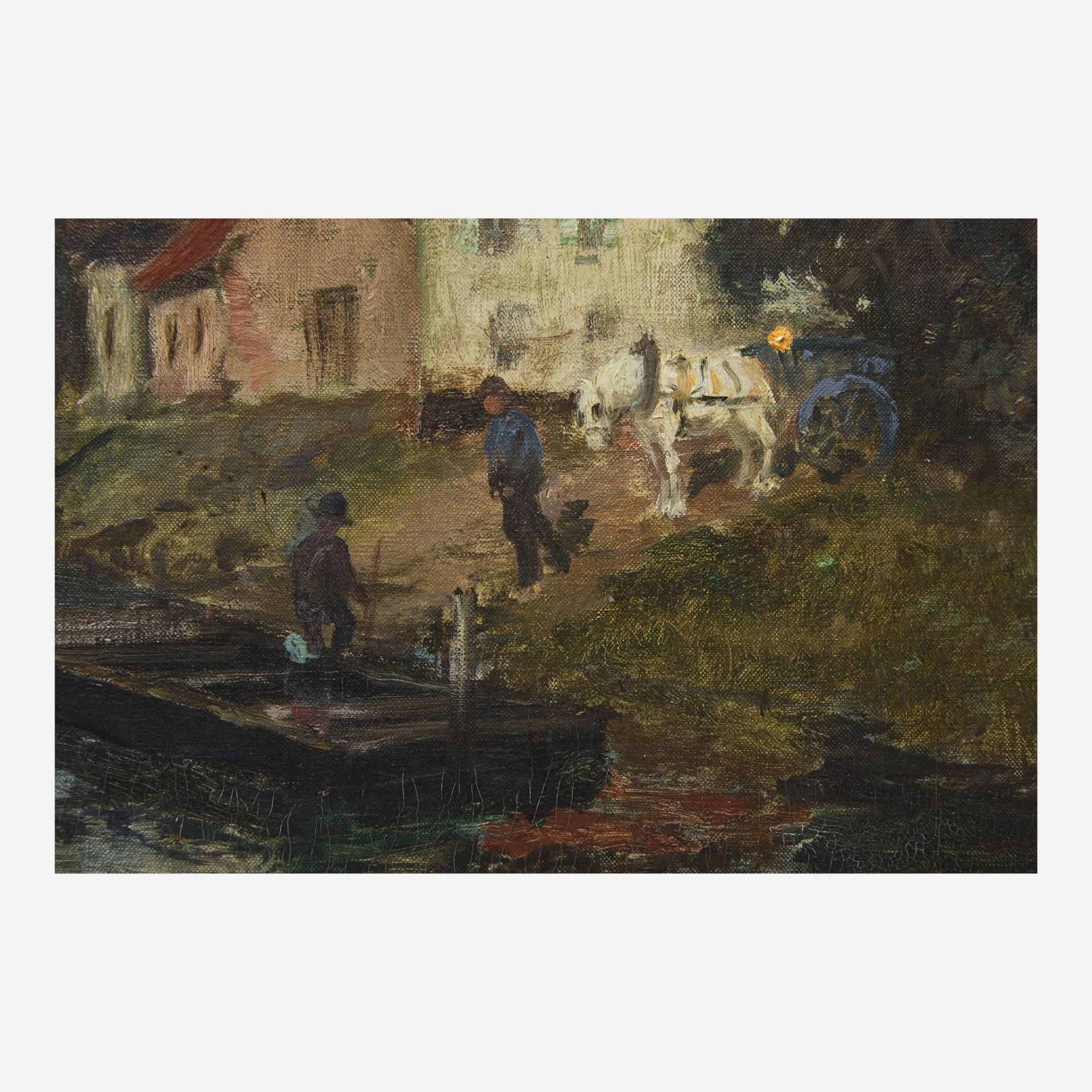 Frits Thaulow (Norwegian, 1847–1906) Canal in Spring - Bild 3 aus 3