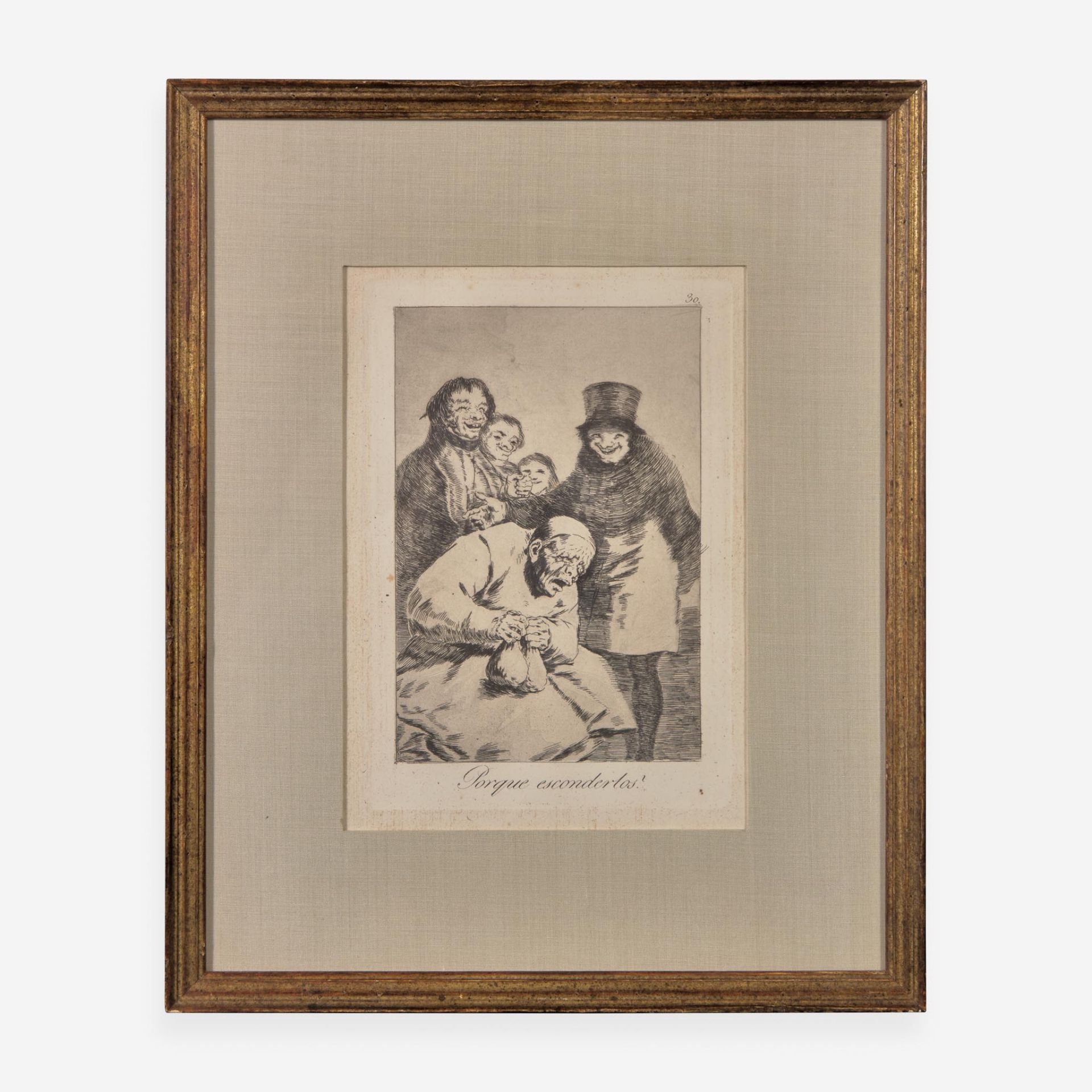 Francisco Goya (Spanish, 1746–1828) Porque Esconderlos from 'Los Caprichos' (Plate 30); together - Image 2 of 8