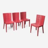 Karl Springer (German-American, 1931-1991) A Set of Four "JMF" Chairs, Karl Springer Ltd., New York,