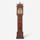 A George II inlaid and veneered burl walnut tall case clock William Scafe, London, circa 1750