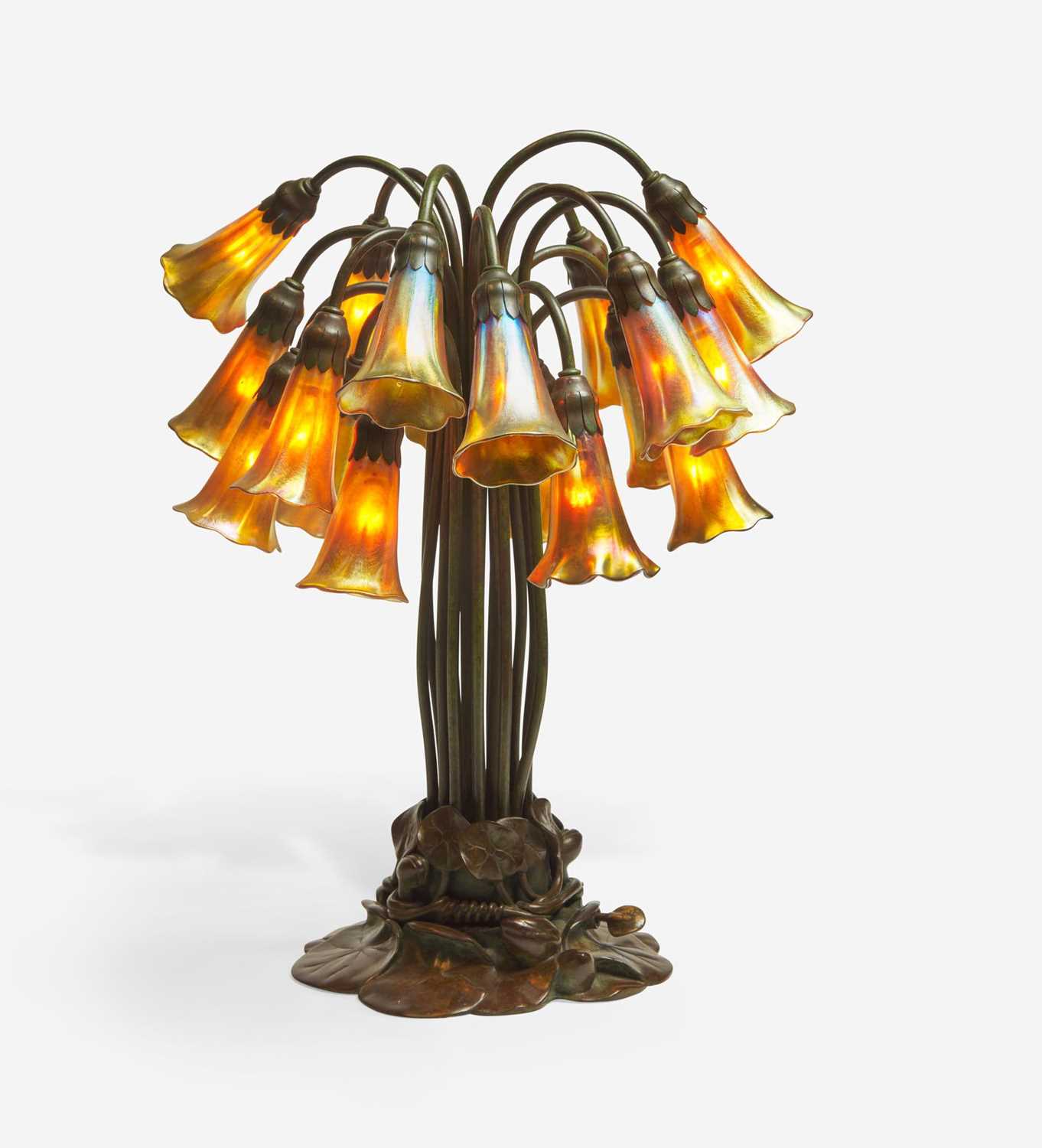 Tiffany Studios (American, active 1878-1932) An Eighteen-Light "Lily" Table Lamp, New York, NY,