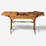 A Regency inlaid rosewood and yew sofa table circa 1810