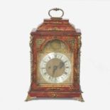 A George III gilt-bronze mounted red japanned bracket clock Thomas Moore, London, late 18th century