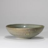 A KOERAN CELADON 'CHRYSANTHEMUM' BOWL, GORYEO DYNASTY