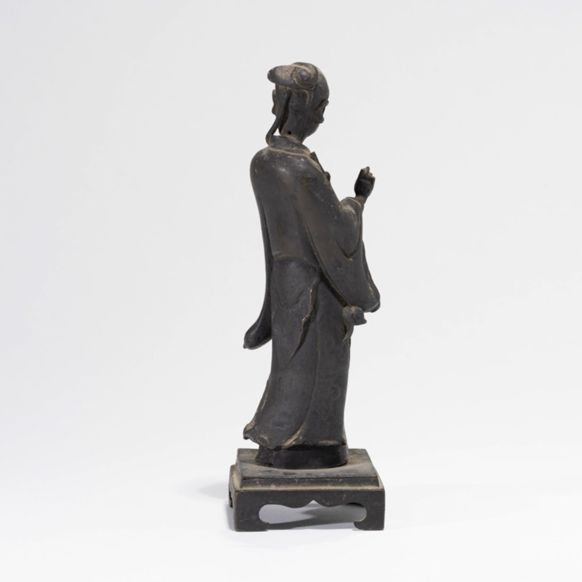 A CHINESE BRONZE FIGURE, QING DYNASTY - Image 3 of 8