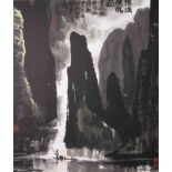 ZHANG PING (1934-2015), LANDSCAPE 張憑 清灕漁歌