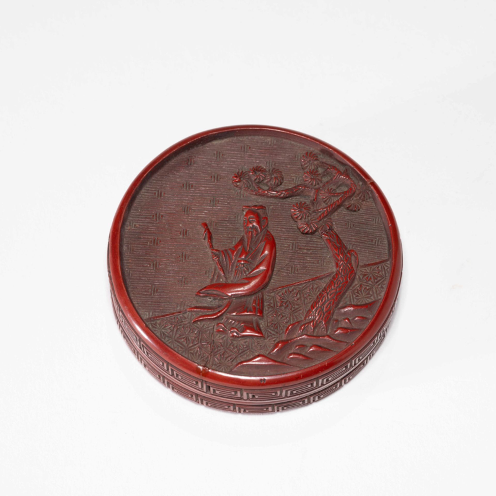 A CHINESE LACQUER 'FIGURE' INCENSE BOX, MING DYNASTY - Image 2 of 7