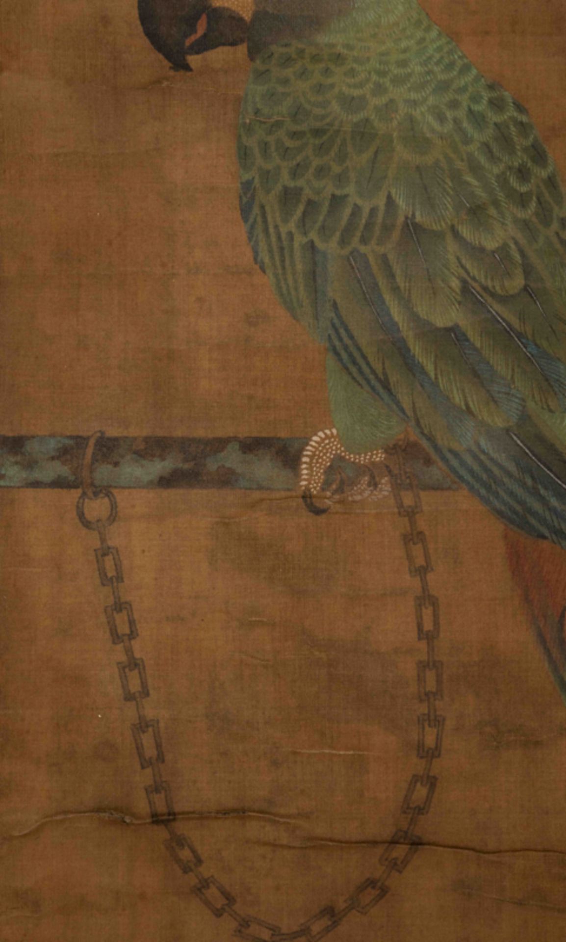 PARROT, ARTIST UNKNOWN  佚名 五色鸚鵡圖 - Image 3 of 7