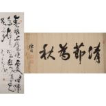 TWO CALLIGRAPHIES 書法2點