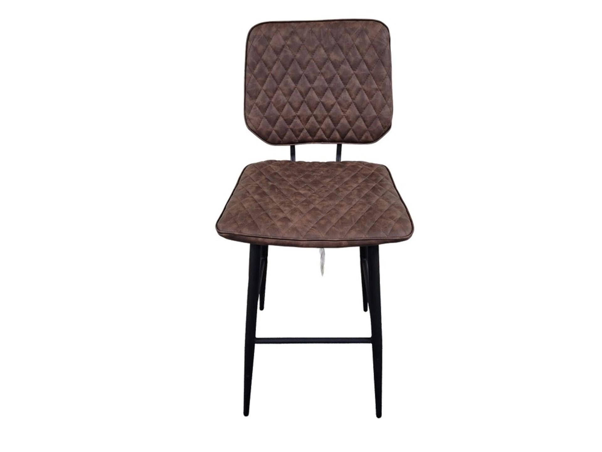 RRP £249 - Set of 2 x Fully Assembled Industrial Brown Barstools, Ex-Display - Image 2 of 6