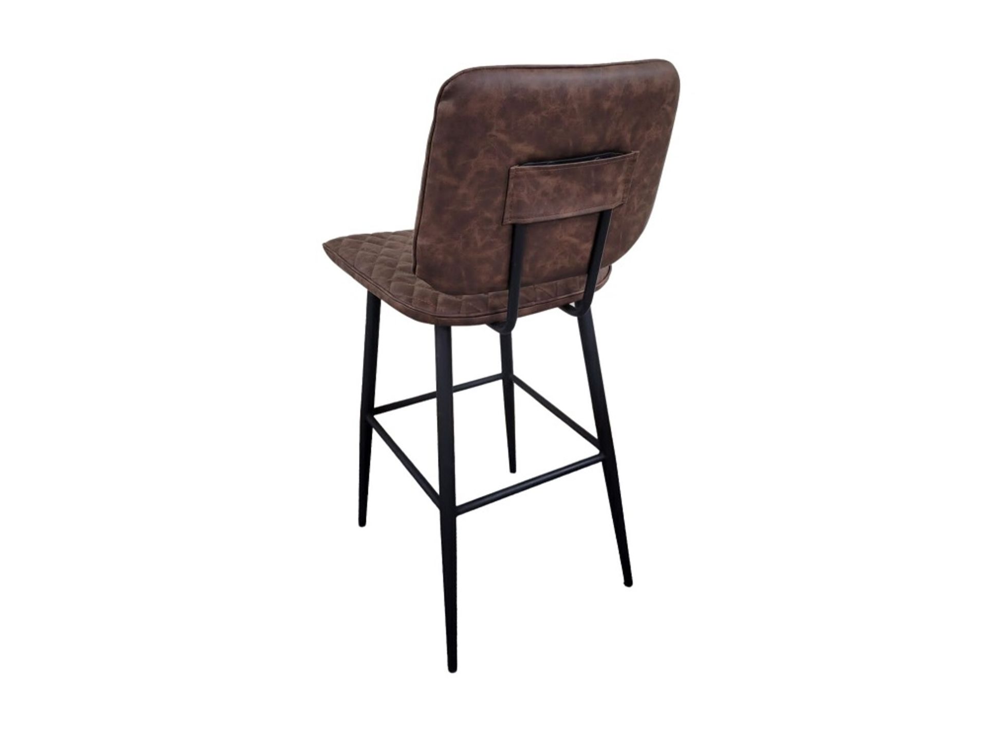 RRP £249 - Set of 2 x Fully Assembled Industrial Brown Barstools, Ex-Display - Image 6 of 6
