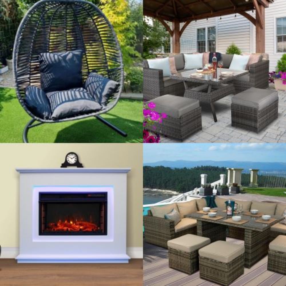 HUGE FURNITURE STOCK CLEARANCE ! -Includes BRAND NEW Rattan Garden Furniture, Patio Heaters, Fireplaces, Dining Tables, Chairs & Bar Stools