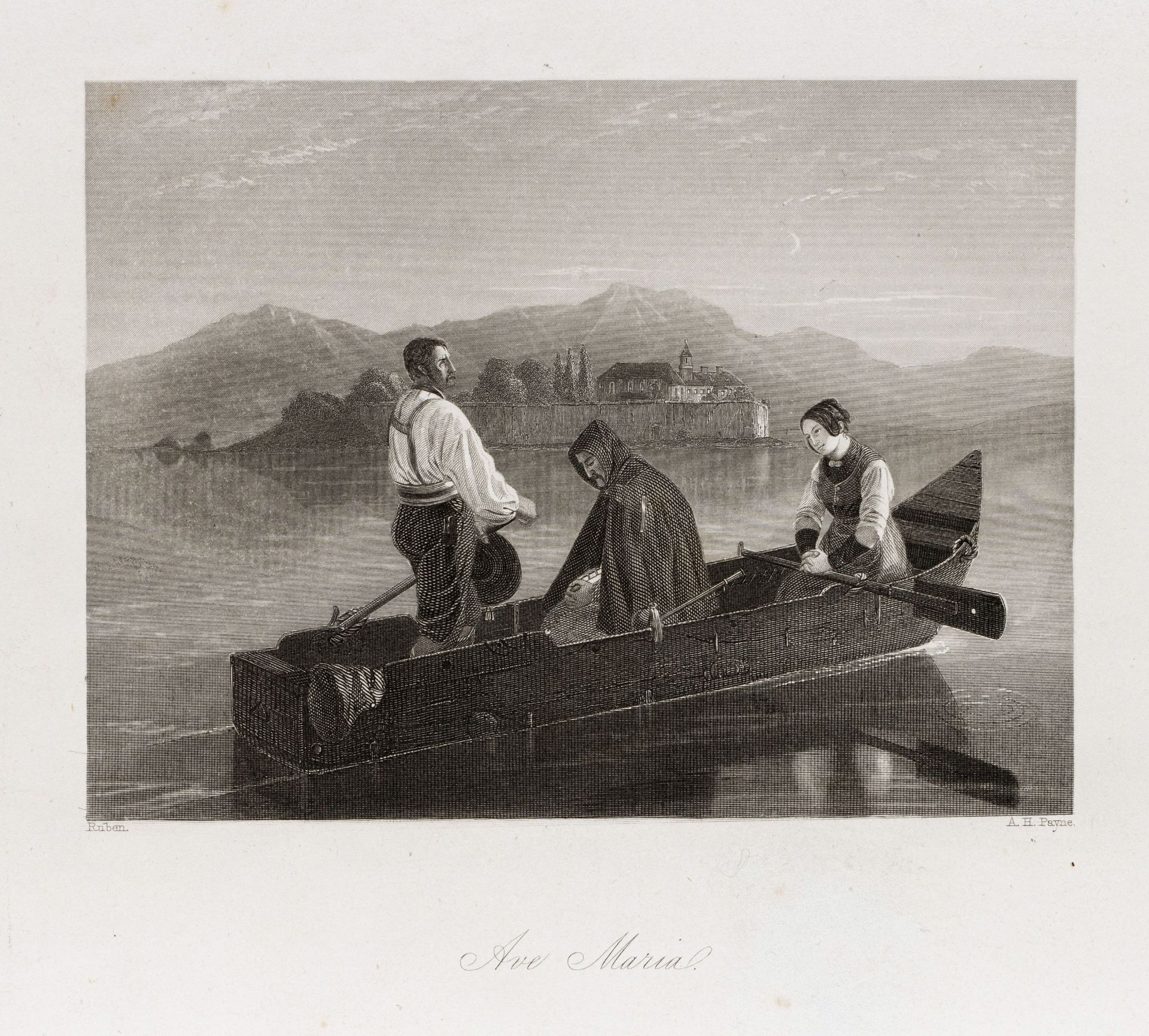 Konvolut von sieben Grafiken vom Chiemsee | 19. / 20. Jahrhundert - Bild 4 aus 7