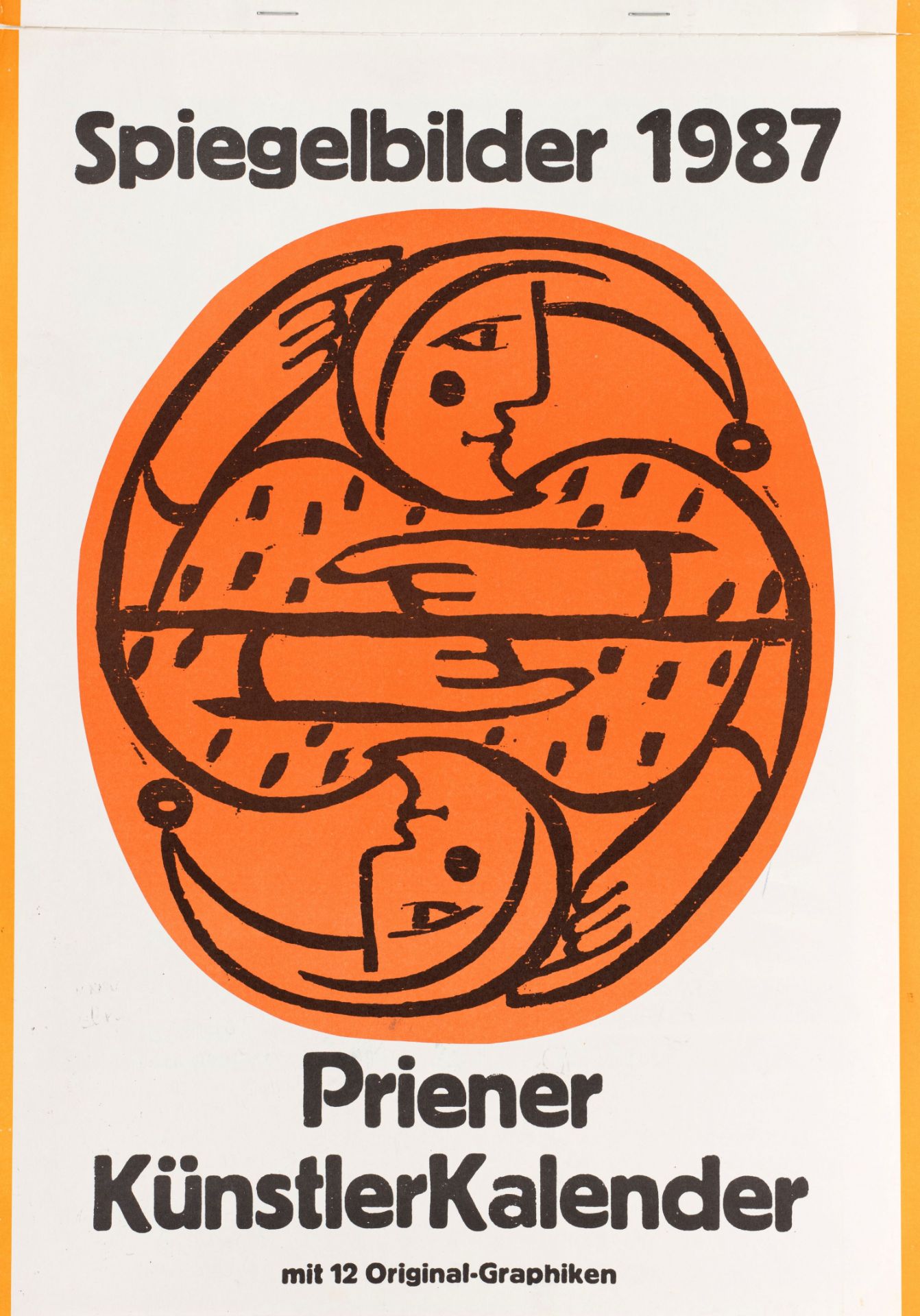 Priener Künstler-Kalender 1987 mit 12 signierten Originalgrafiken