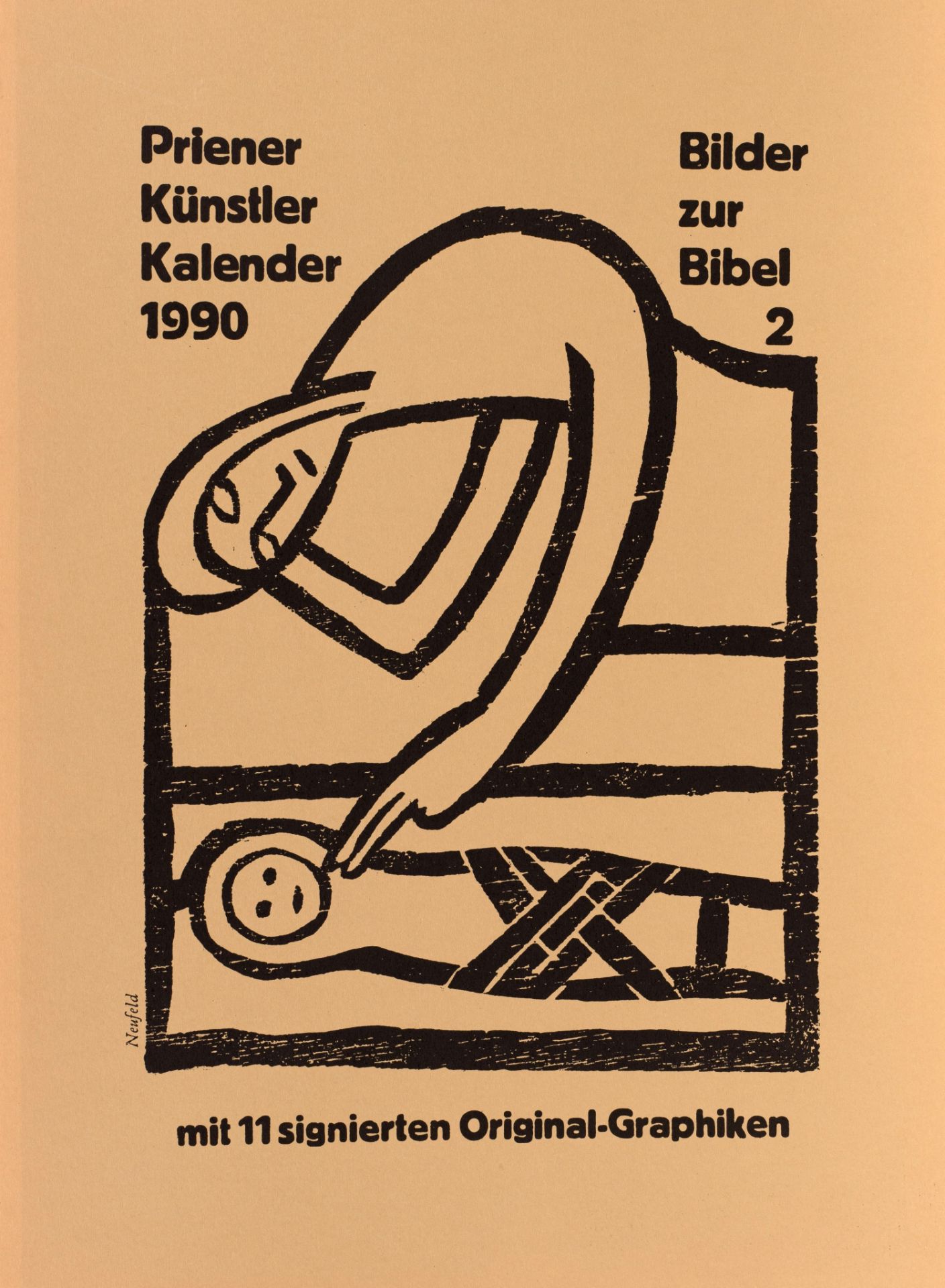 Priener Künstler-Kalender 1990 mit 11 signierten Originalgrafiken