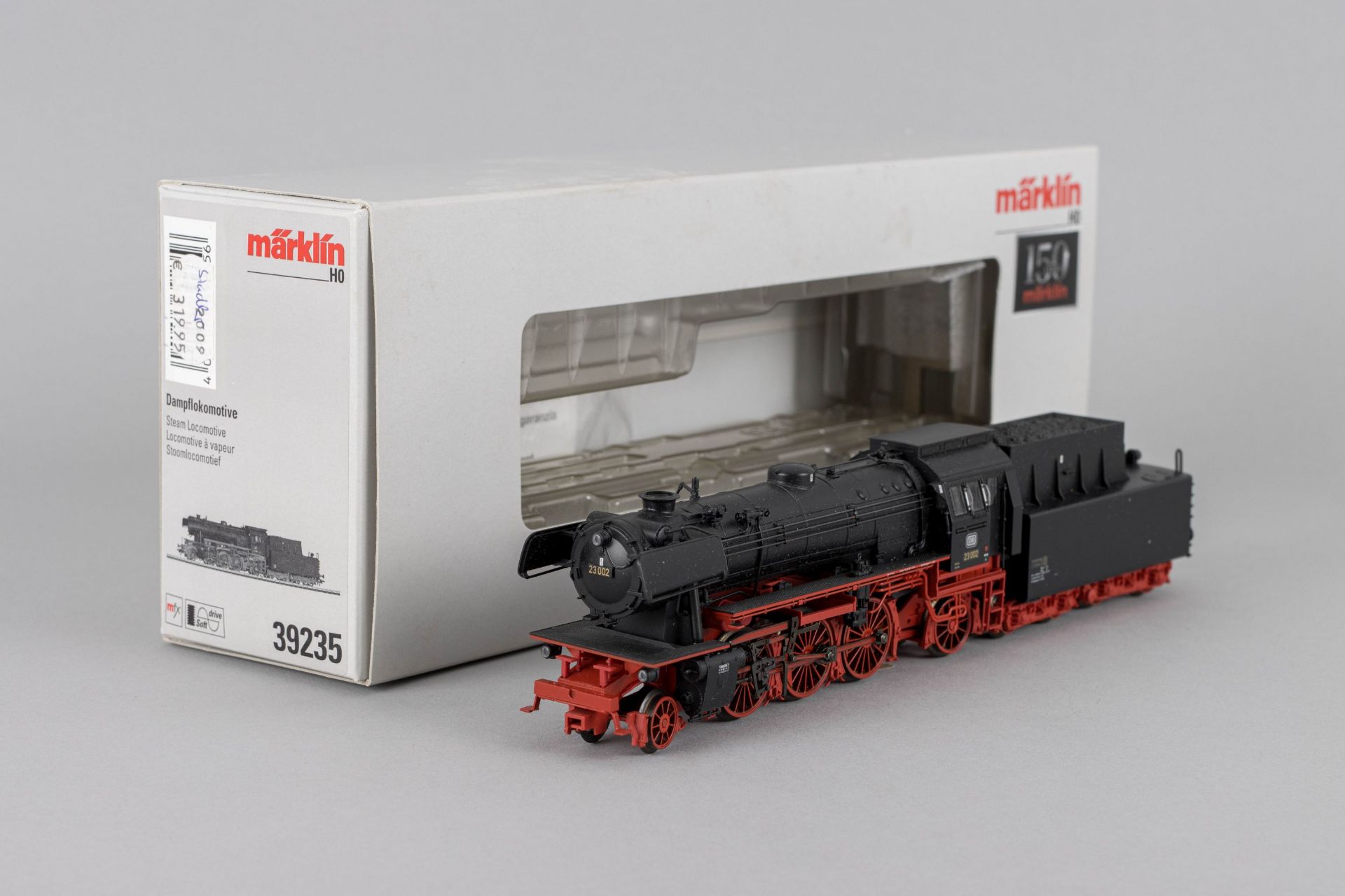 MÄRKLIN H0 | Dampflokomotive BR 23 der DB (23 002) mit Tender