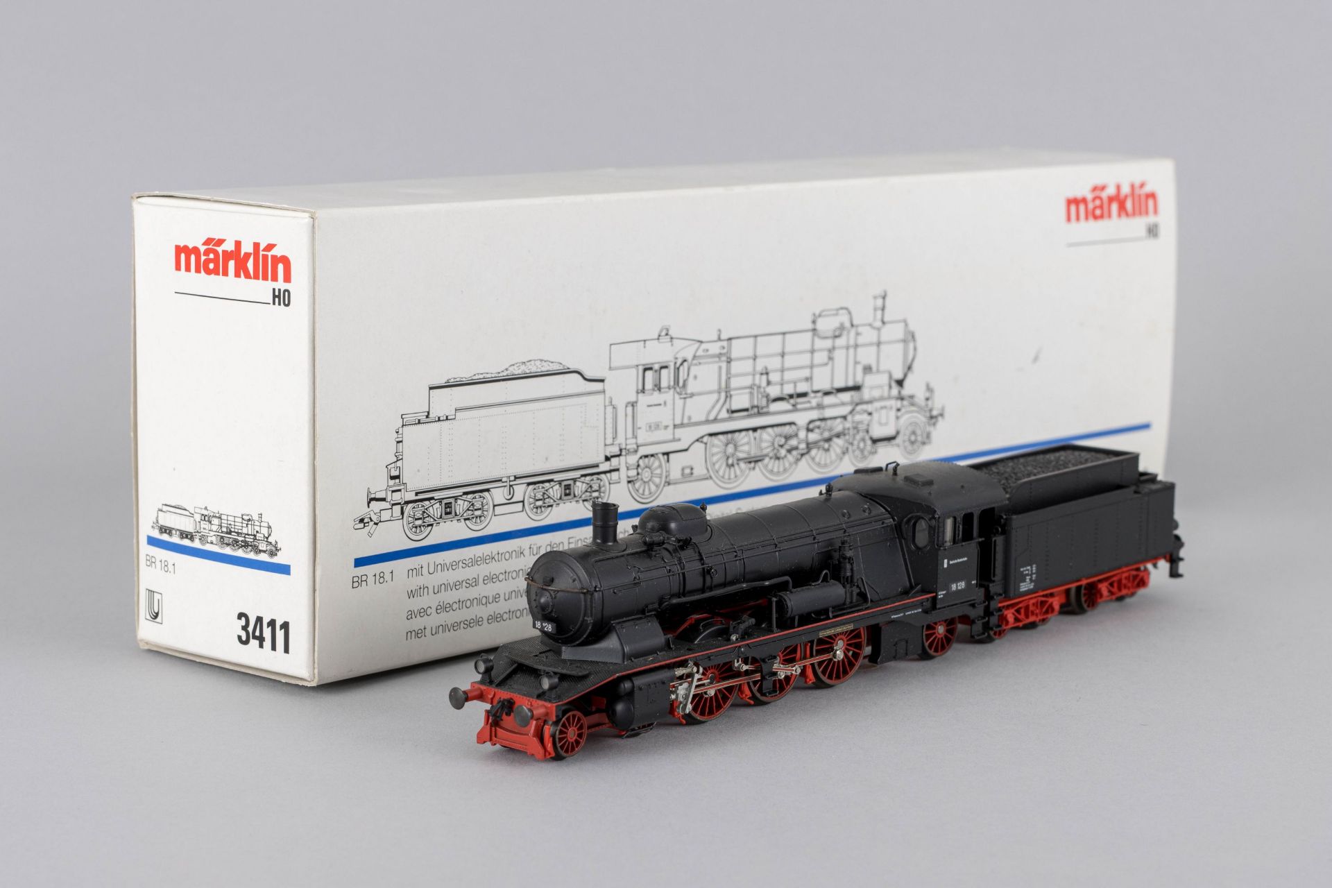 MÄRKLIN H0 | Dampflokomotive BR 18 der DB (18 128) mit Tender