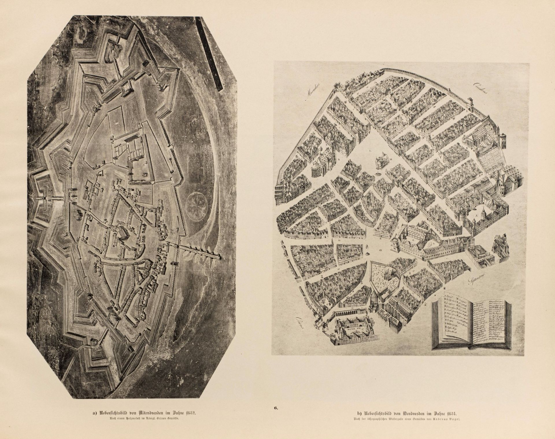 Atlas zur Geschichte Dresdens. Pläne und Ansichten der Stadt aus den Jahren 1521 bis 1898 - Image 3 of 9