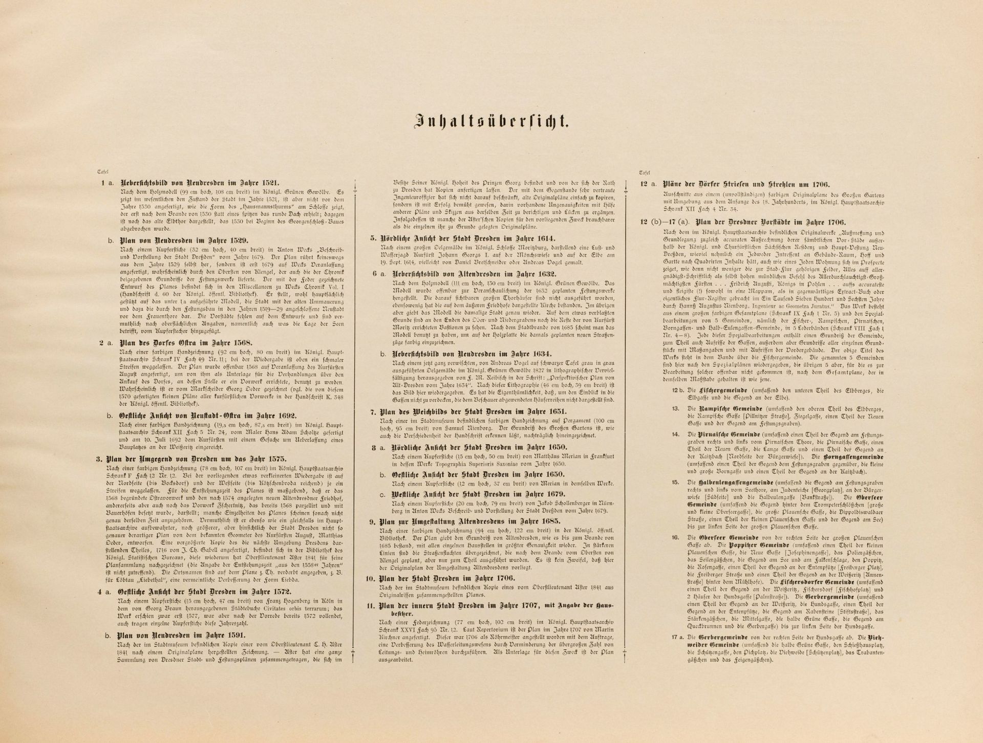 Atlas zur Geschichte Dresdens. Pläne und Ansichten der Stadt aus den Jahren 1521 bis 1898 - Image 9 of 9